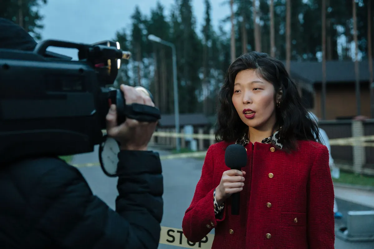 journalist at work