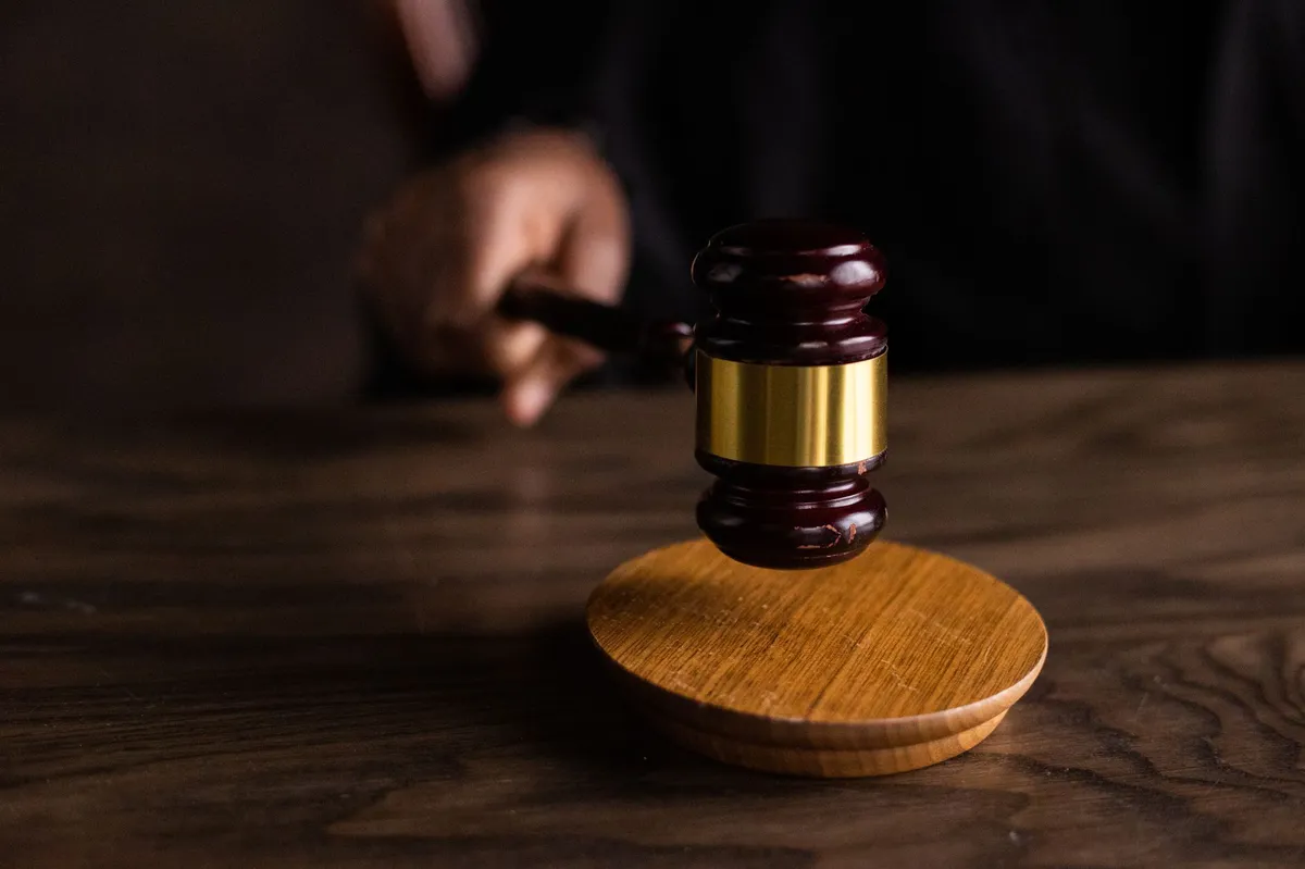 courtroom gavel closeup