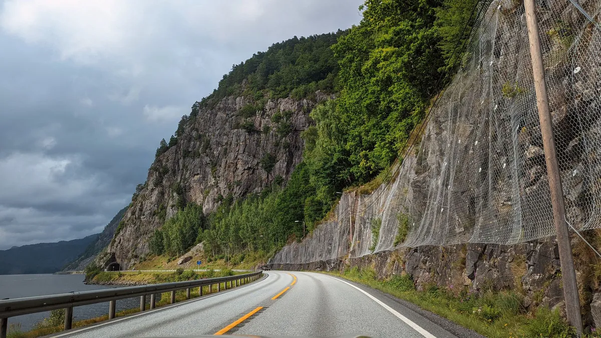 coastal highway cliff