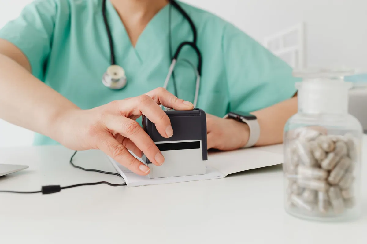 doctor in medical office