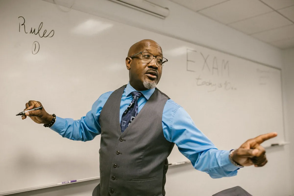 professor teaching class