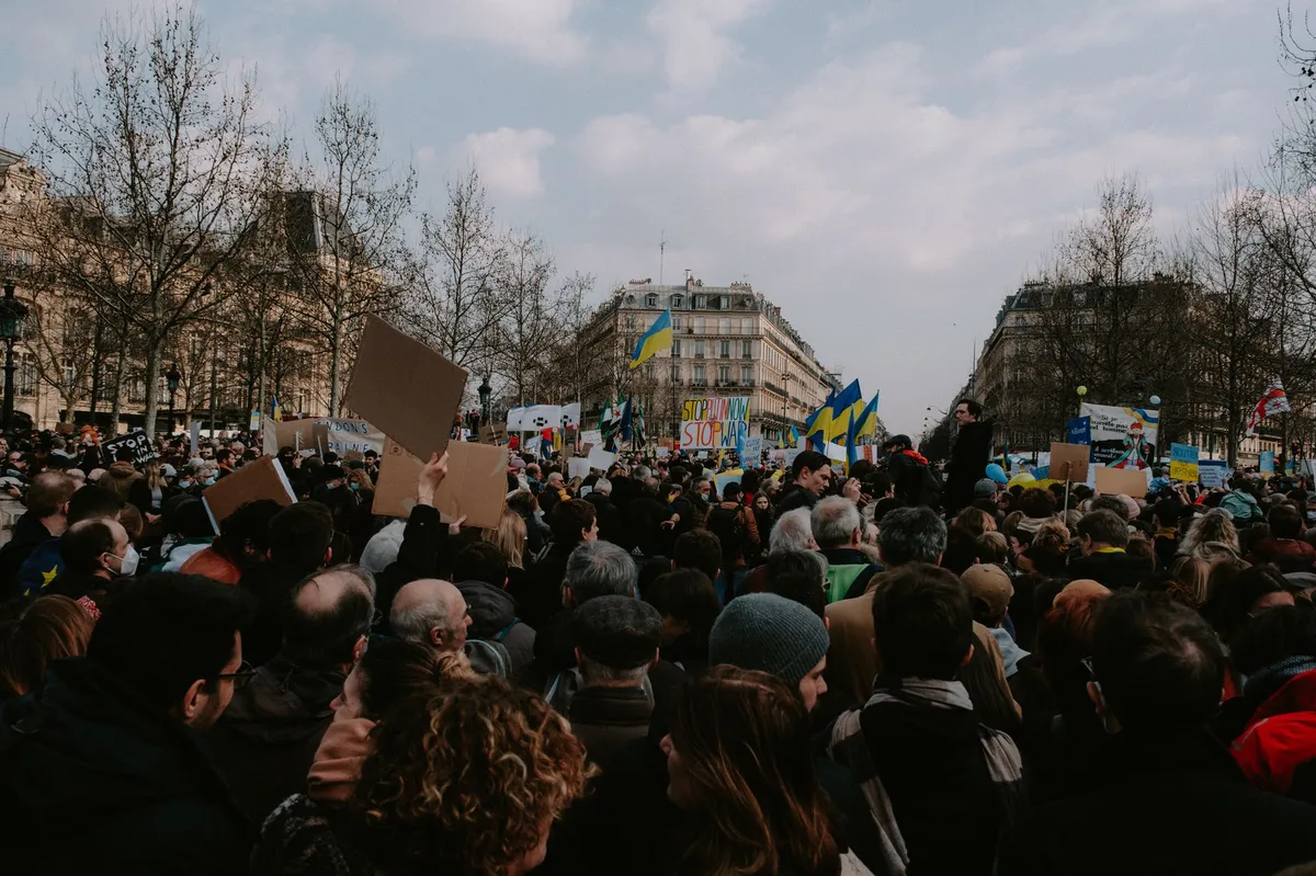 protest demonstration crowd