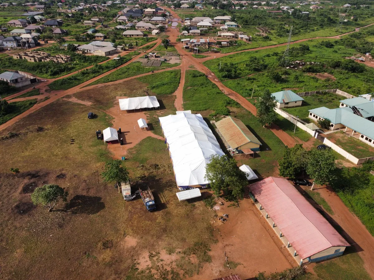 Ebola outbreak treatment center