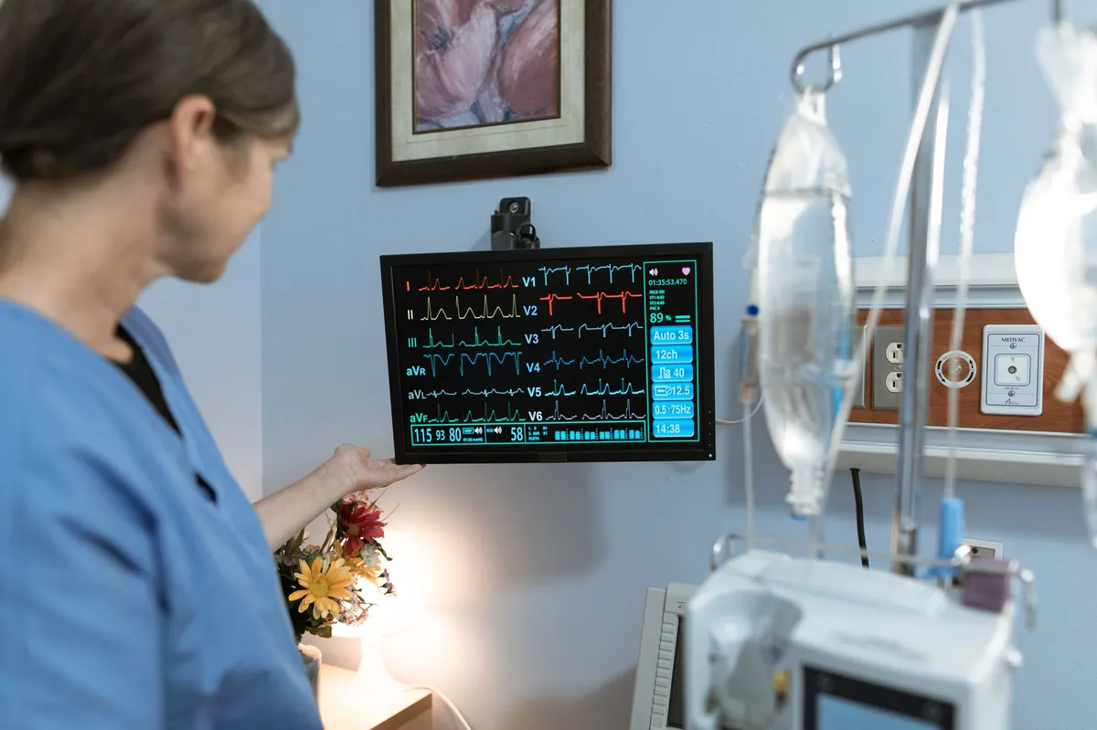 healthcare workers monitoring patients