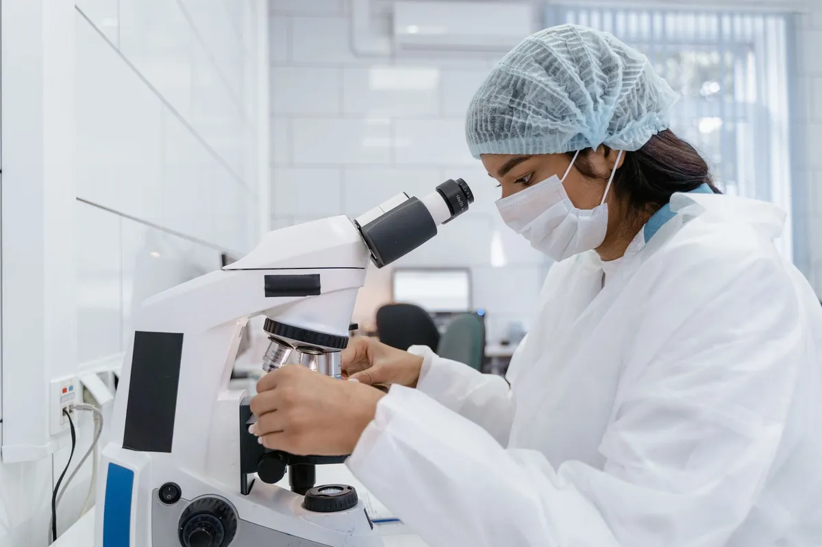 laboratory technician working