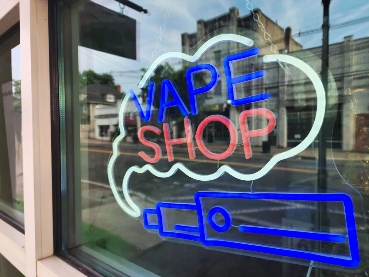 vaping products display