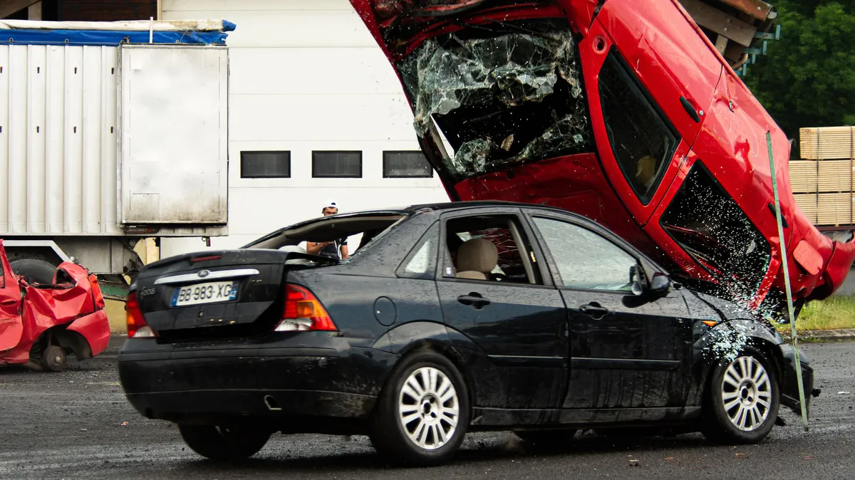 car accident scene