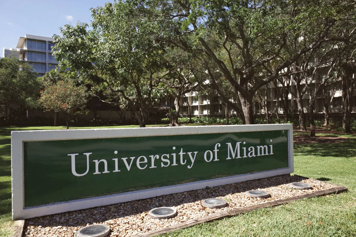 university campus sign