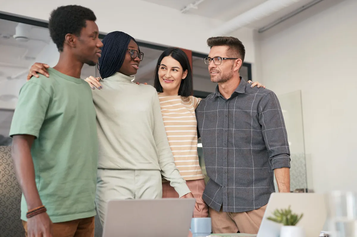 diverse group of employees
