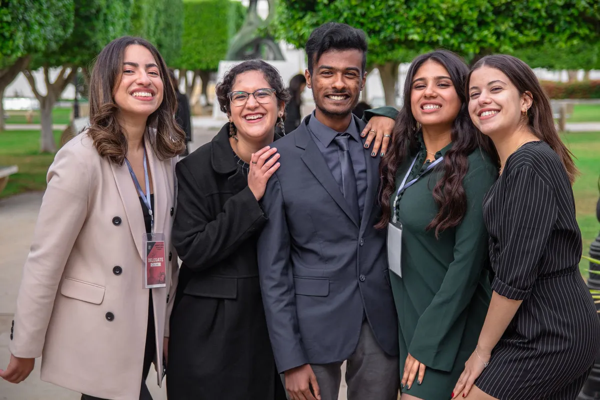 group of young professionals