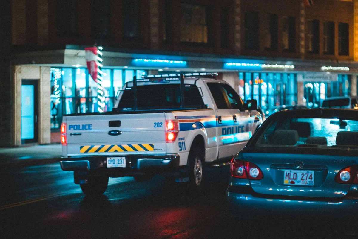 police confiscating property