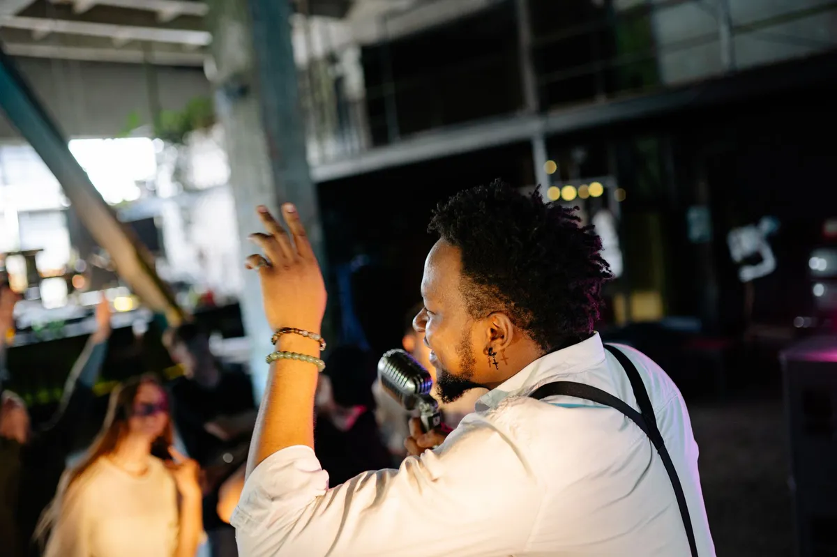 music artist performing