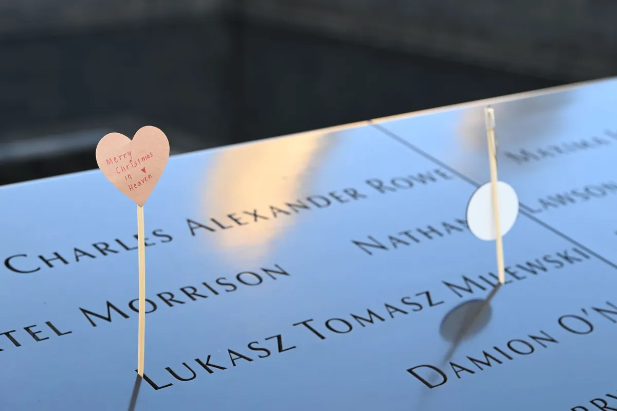 9/11 memorial closeup