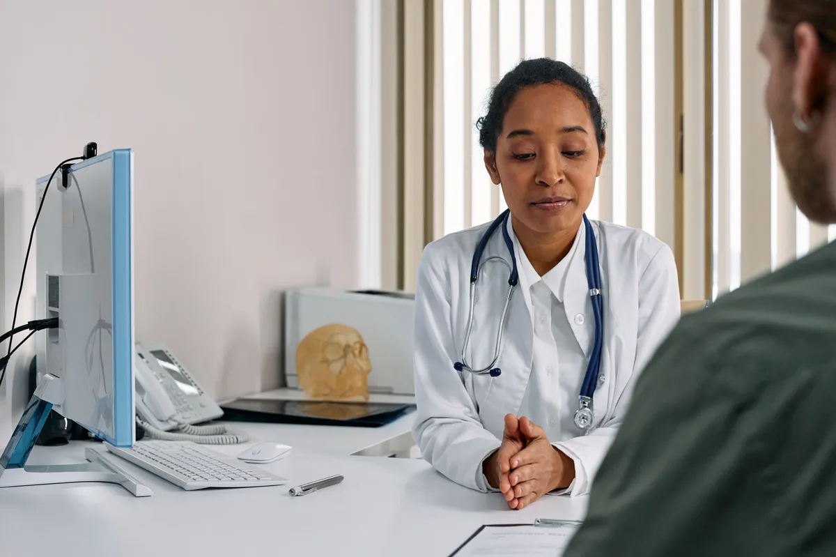 doctor with patient consultation
