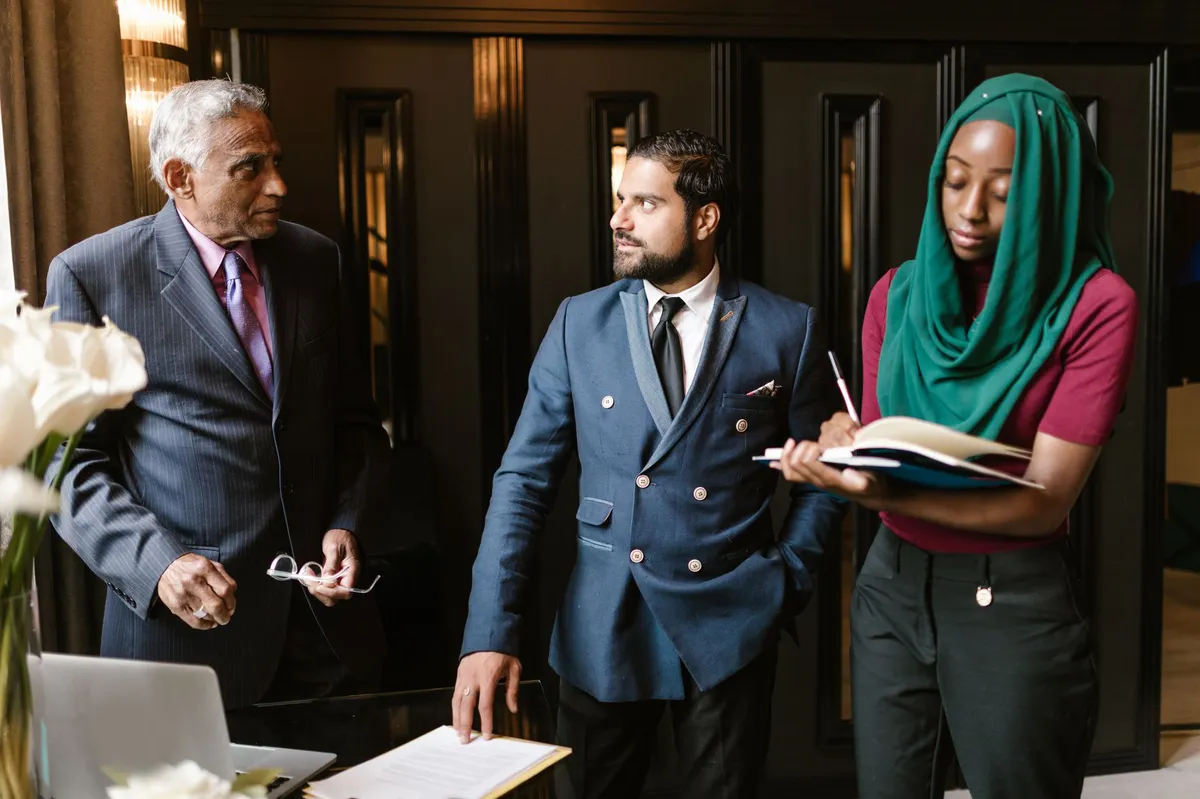 diverse business team