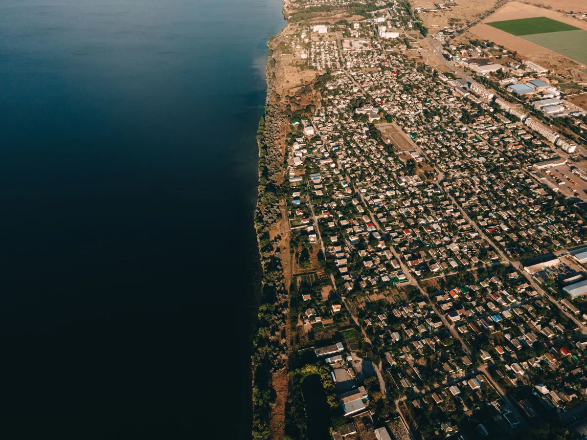 aerial view of the Salton Sea