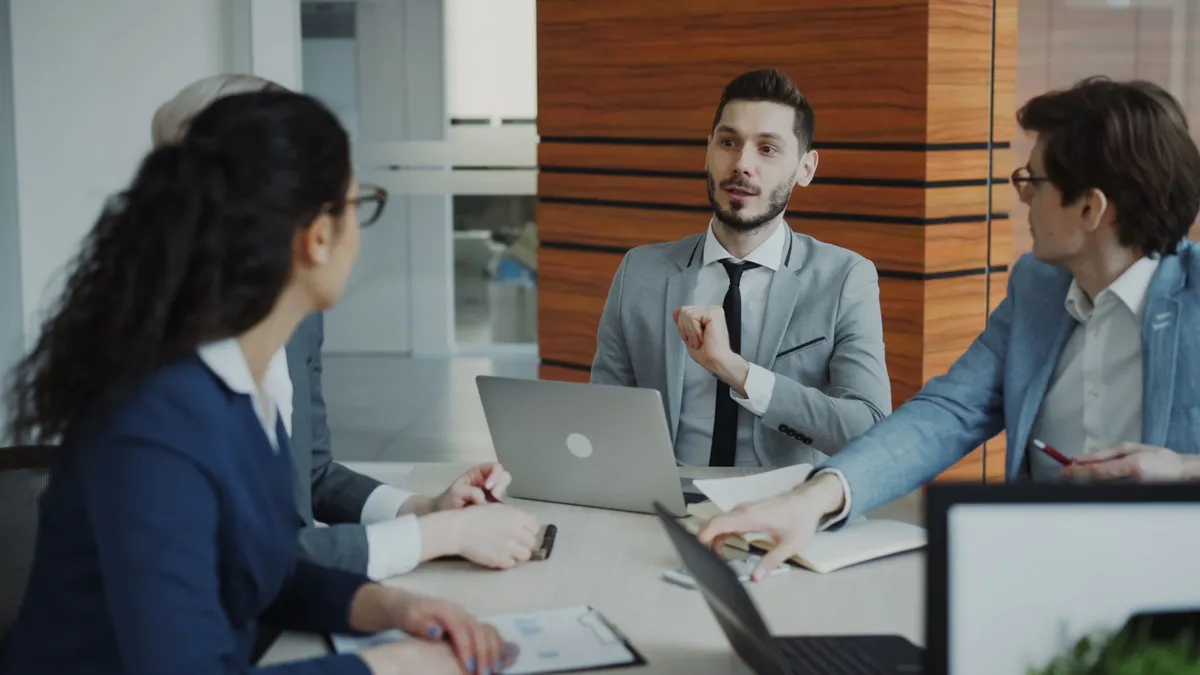 corporate merger meeting