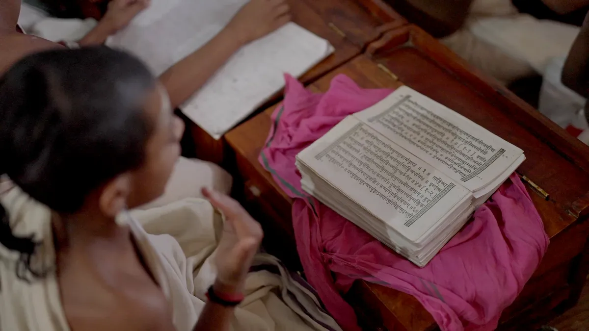 classroom with religious material