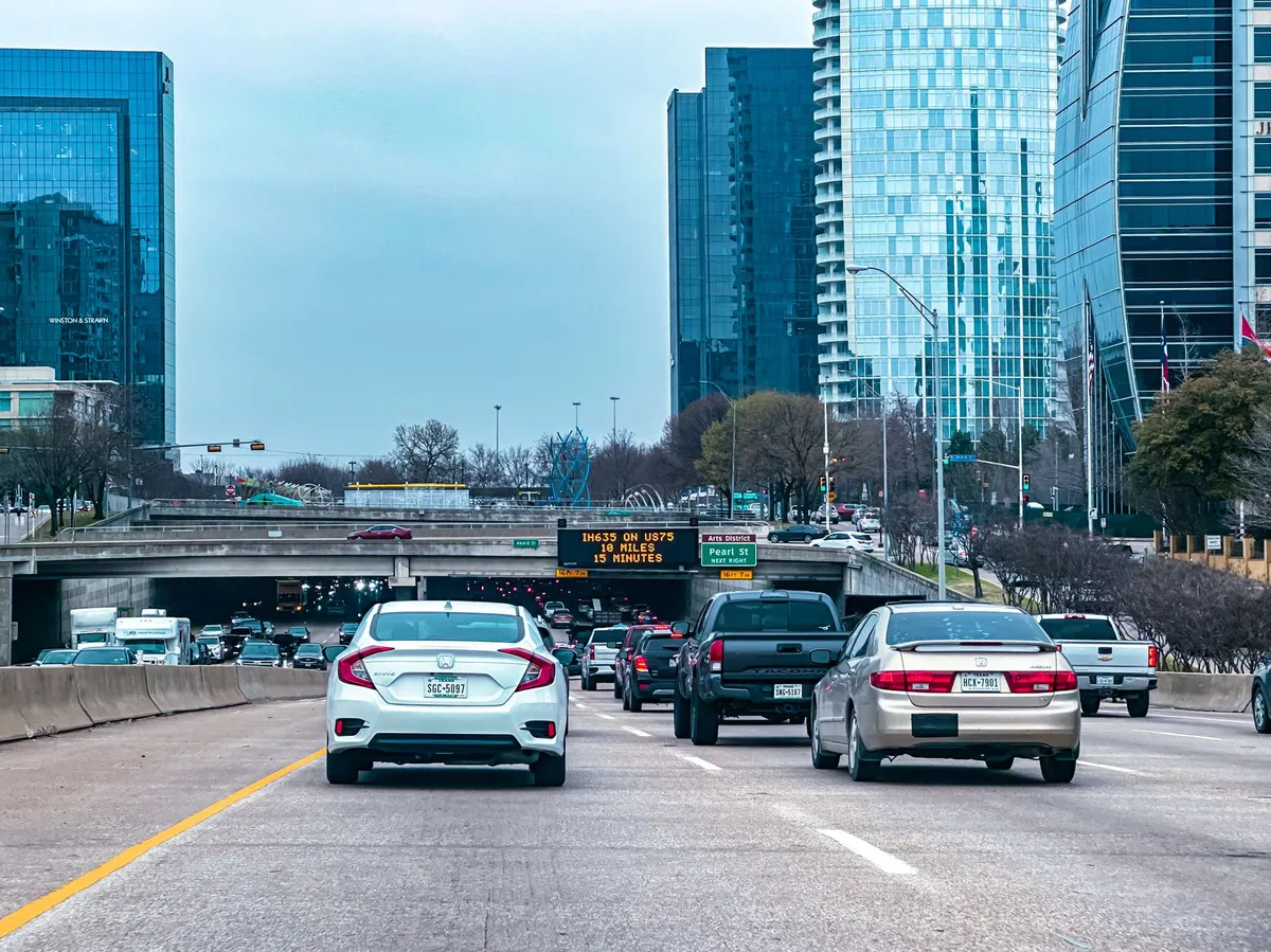 Texas highway traffic