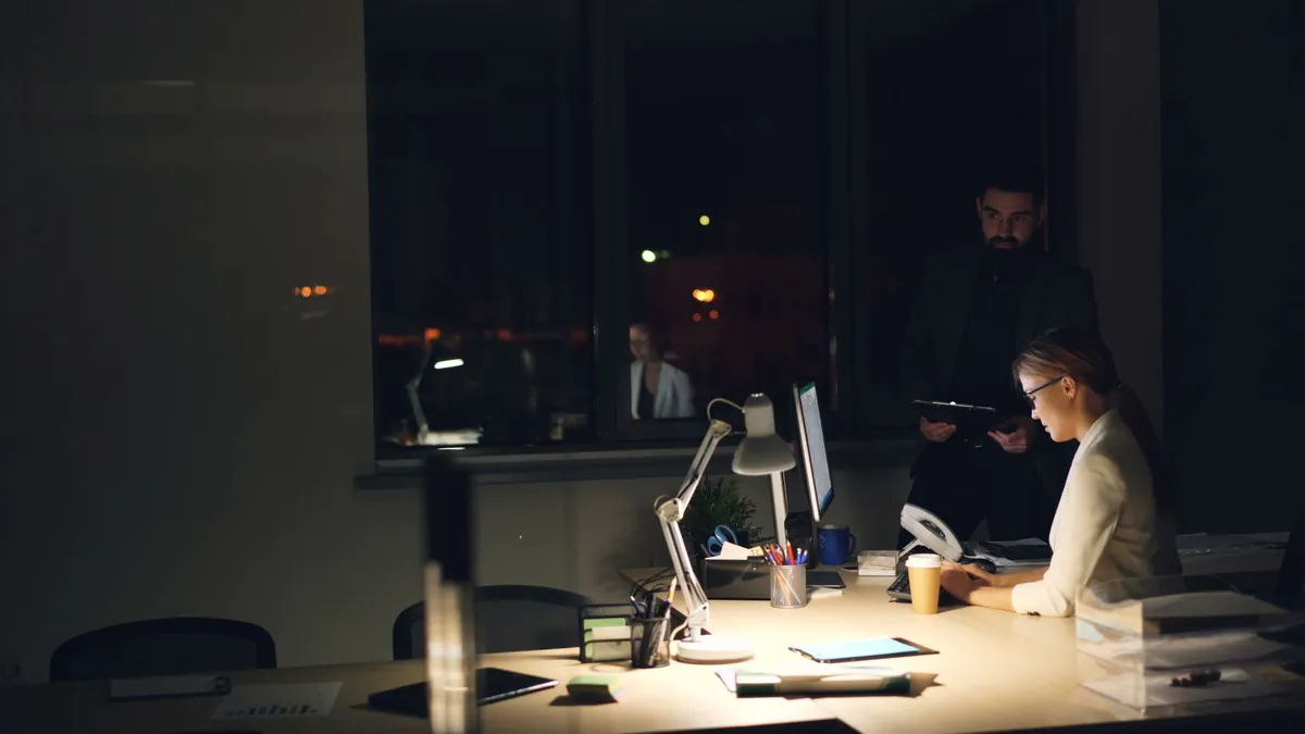 IT team working late