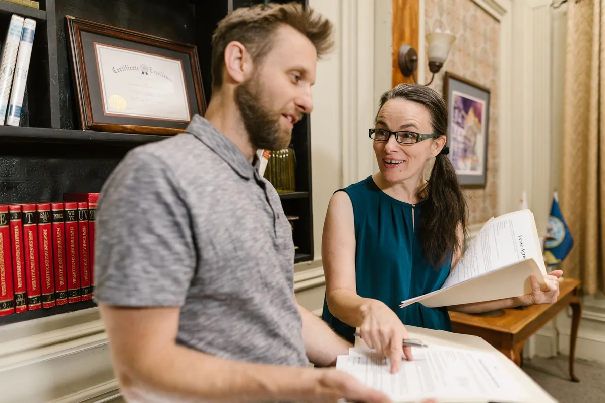 attorney advising client
