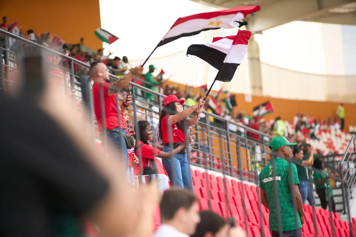 sports fans at stadium