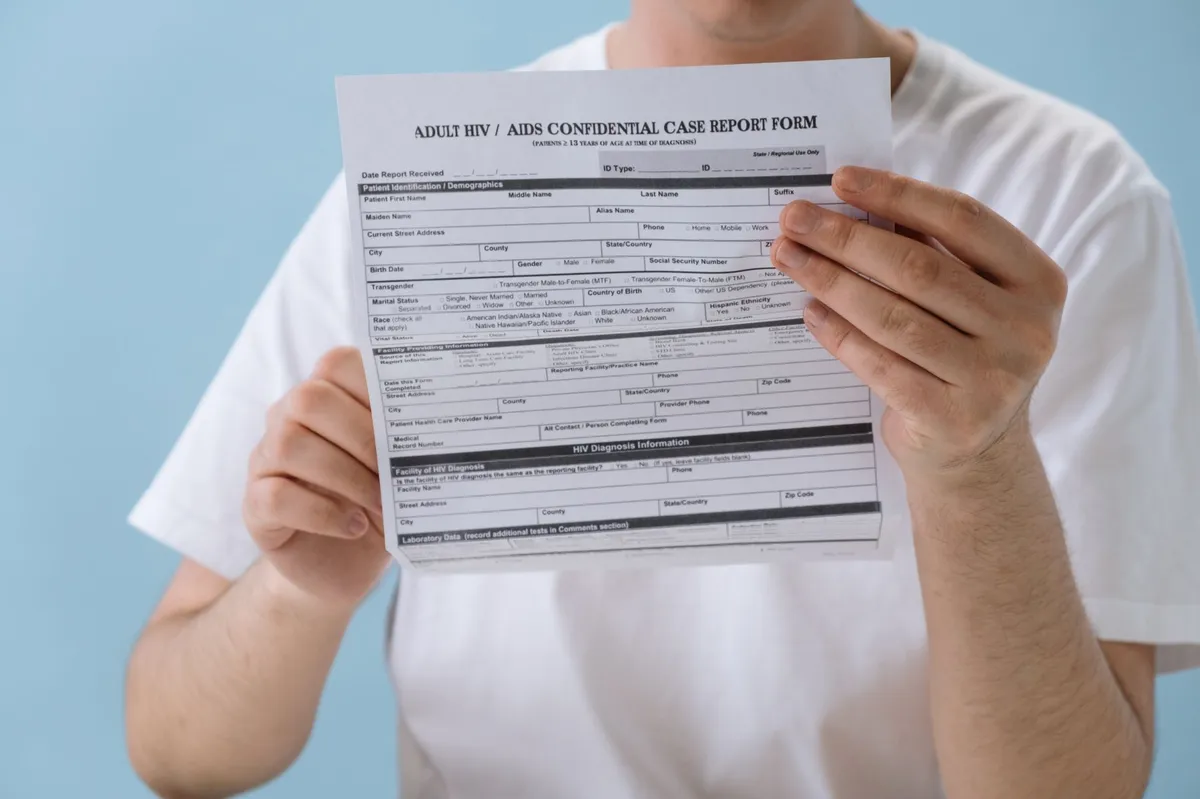 medical report closeup