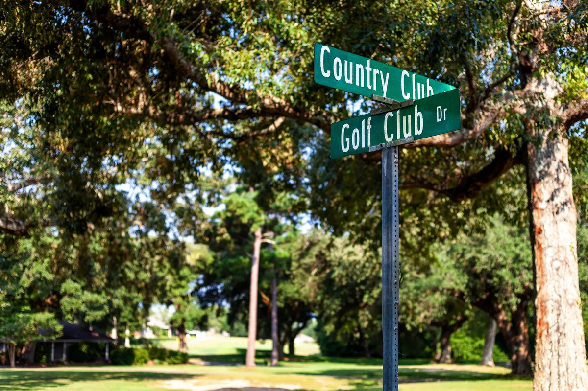 country club entrance