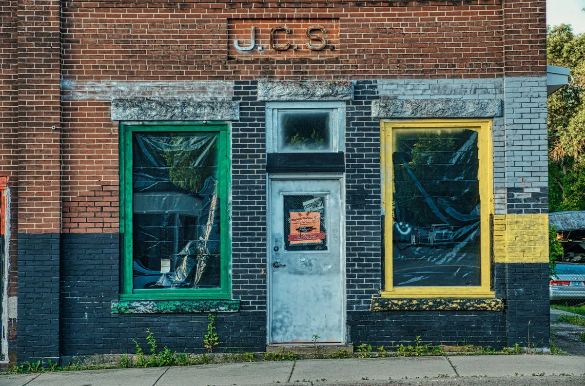 abandoned small town