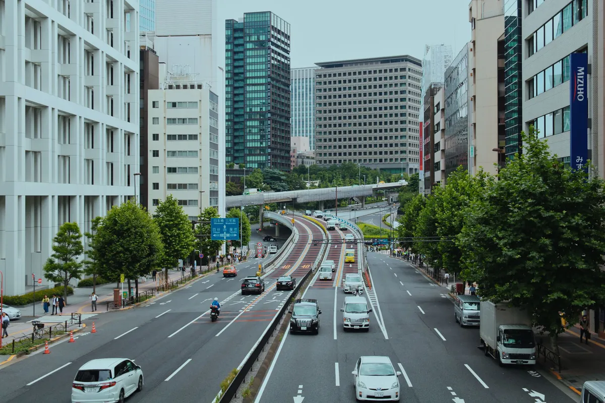 busy summer highway