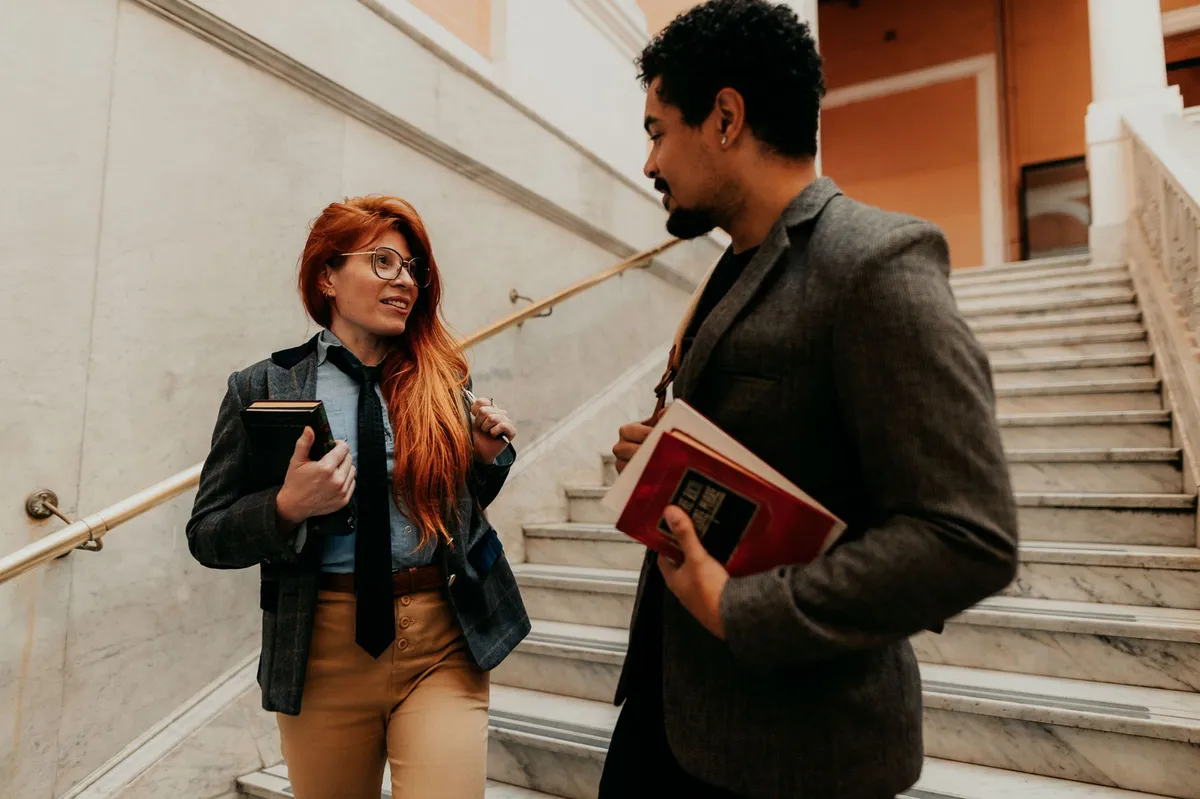 diverse law school students