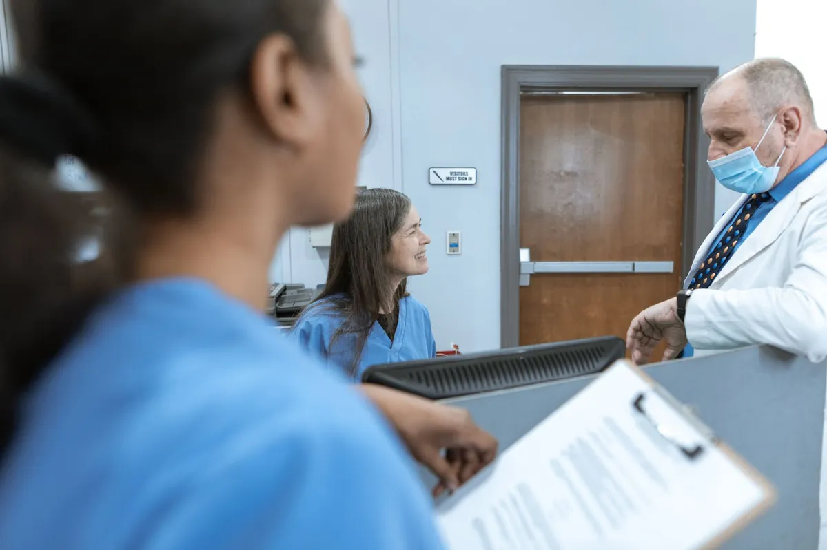 hospital staff meeting