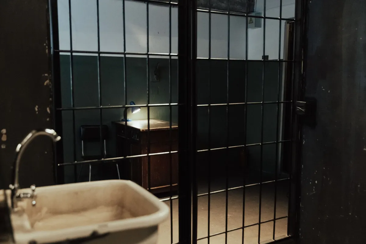 prison cell interior