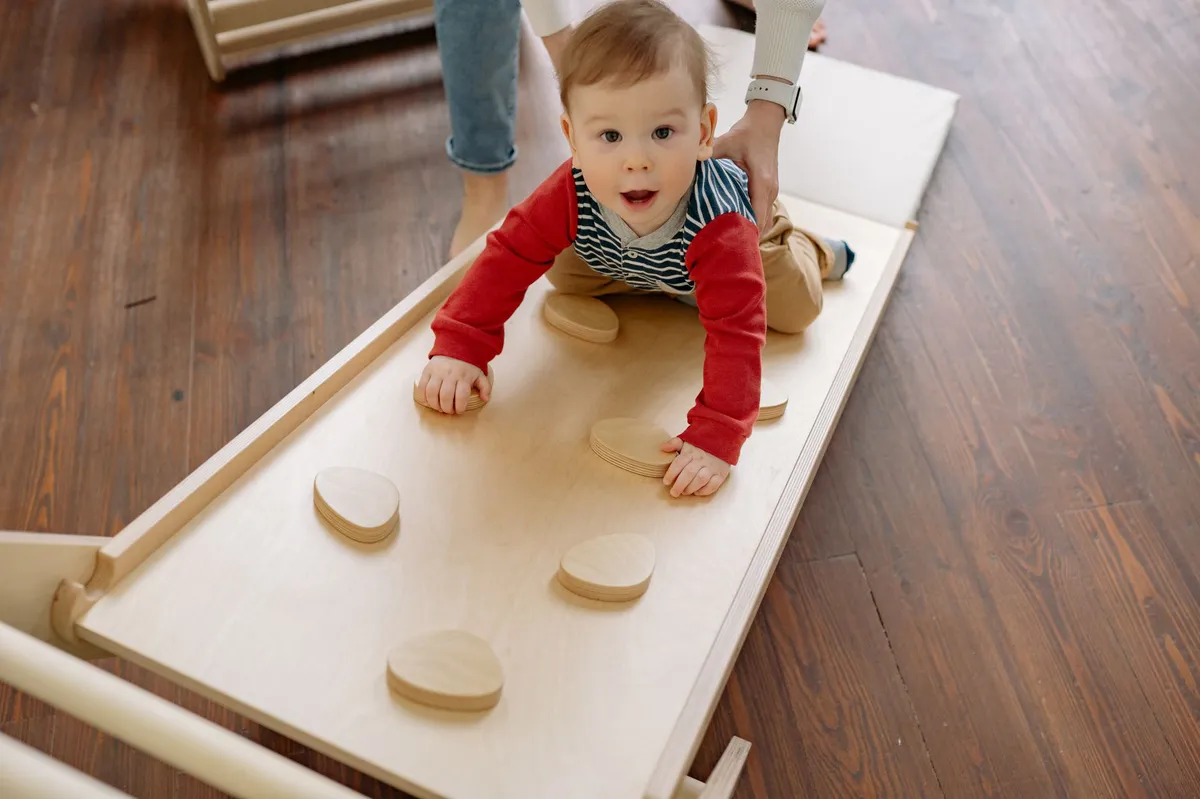 child climbing furniture