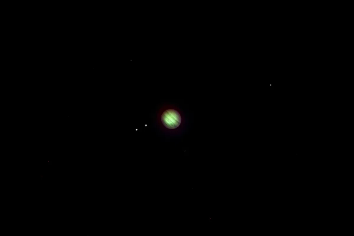 night sky with planets