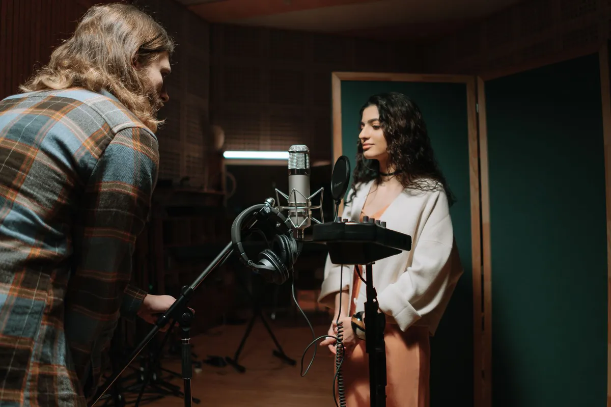 music studio recording