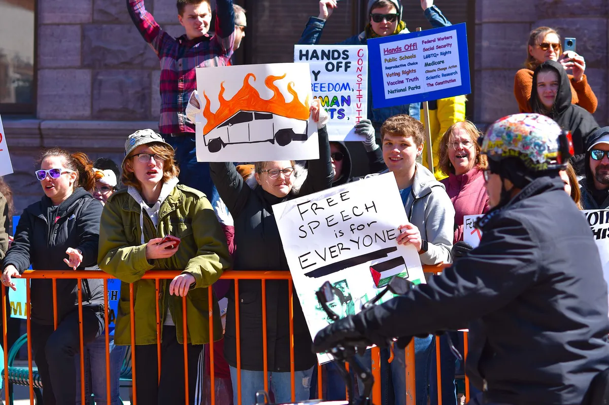 free speech protest
