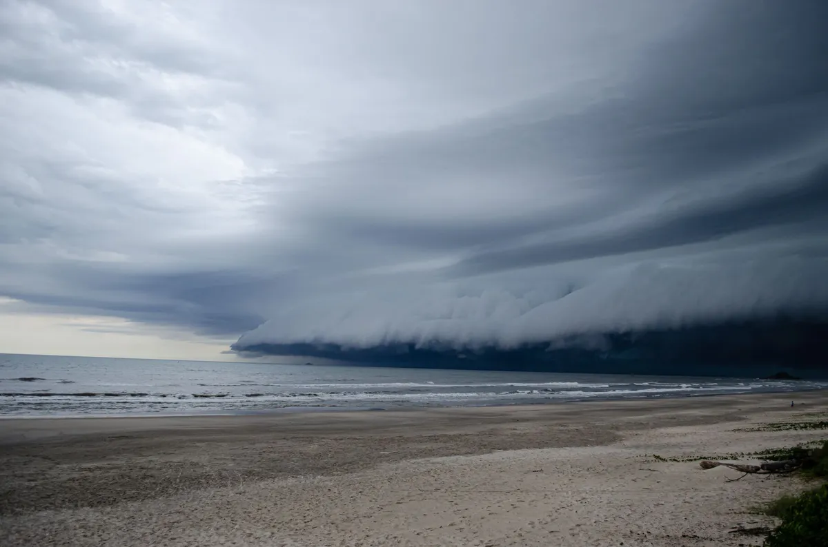 tropical storm approaching