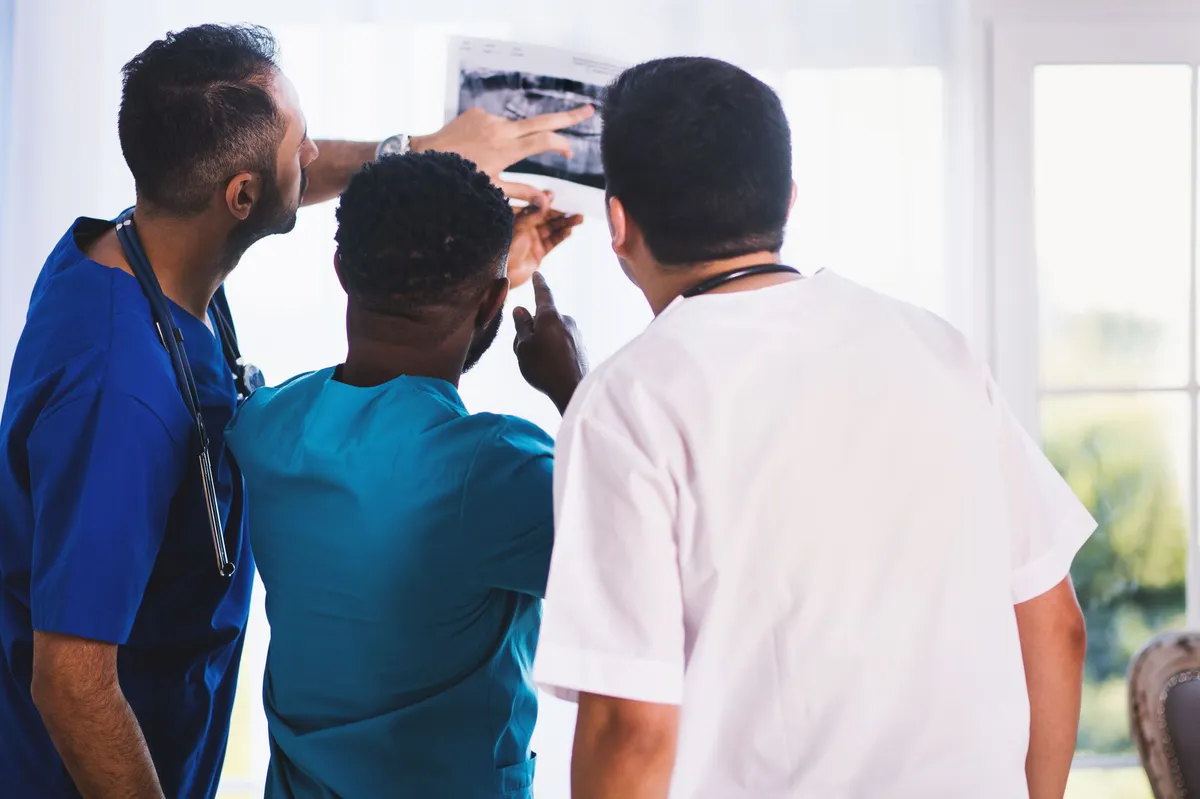 group of doctors discussing