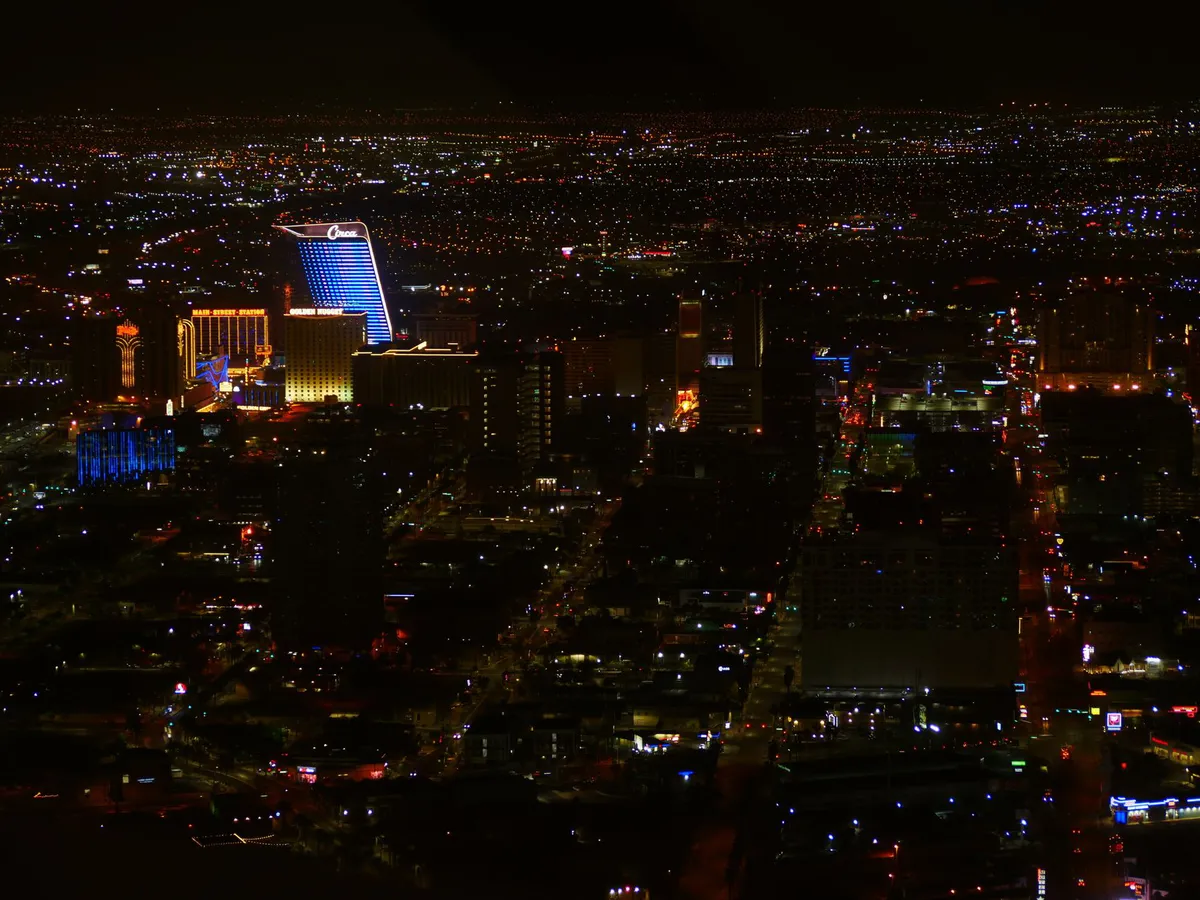 Las Vegas skyline at night