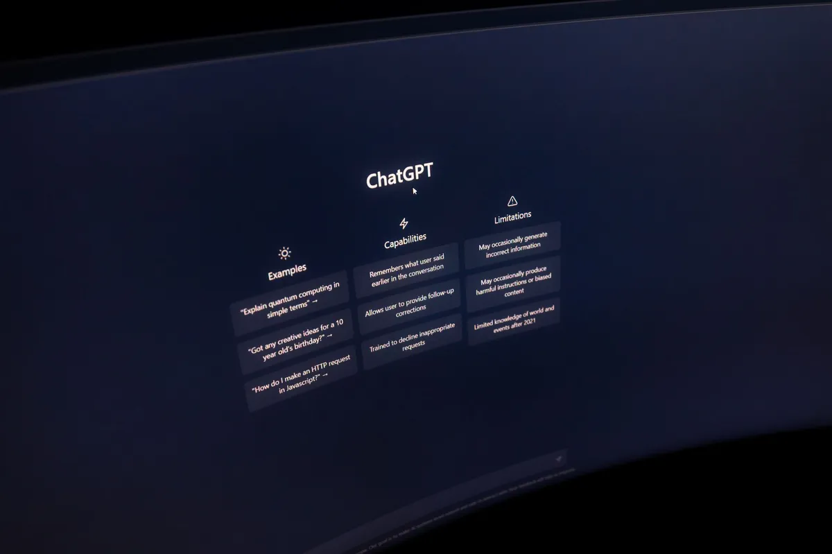 desktop AI software interface
