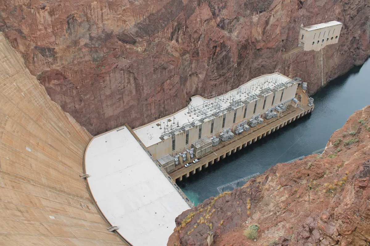 Hoover Dam aerial view