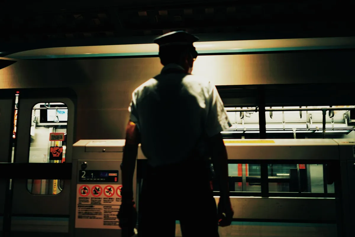 light rail station security