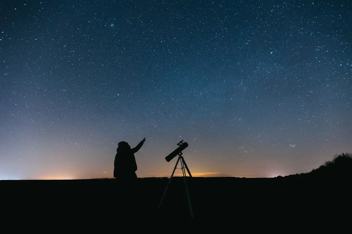 astronomer studying stars