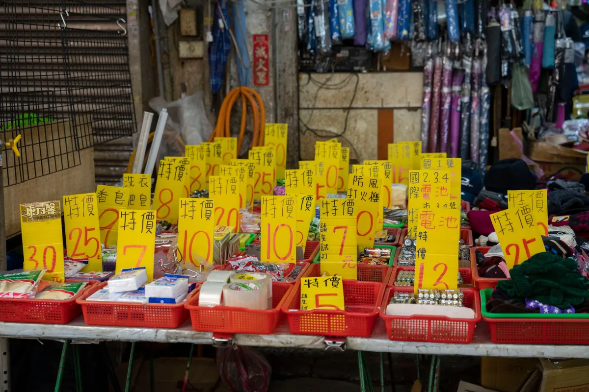 counterfeit products on display