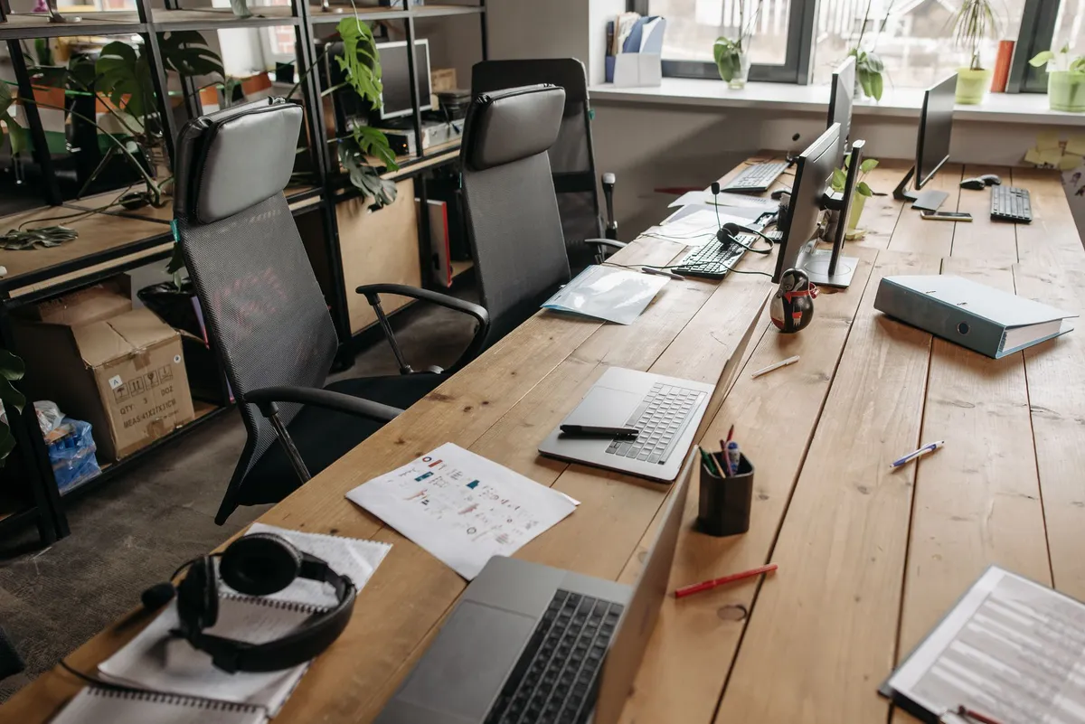 business licenses on a desk