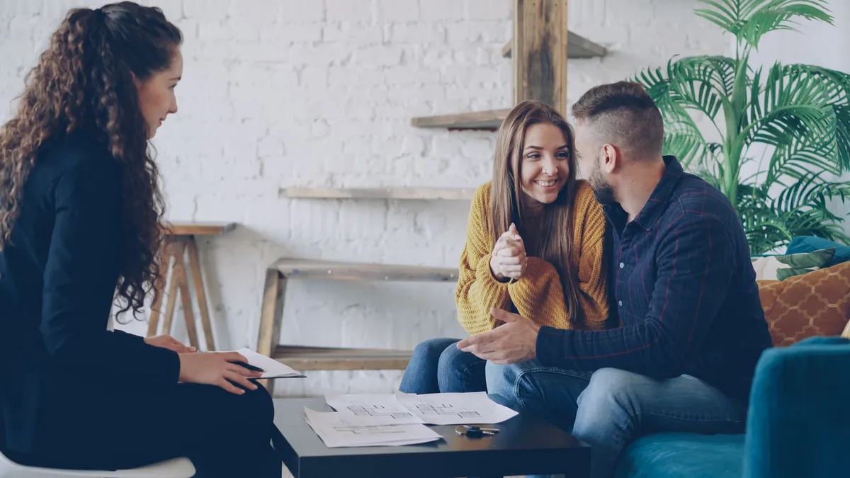 couple discussing plans