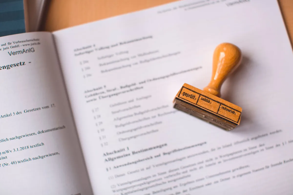 legal documents with notary seal