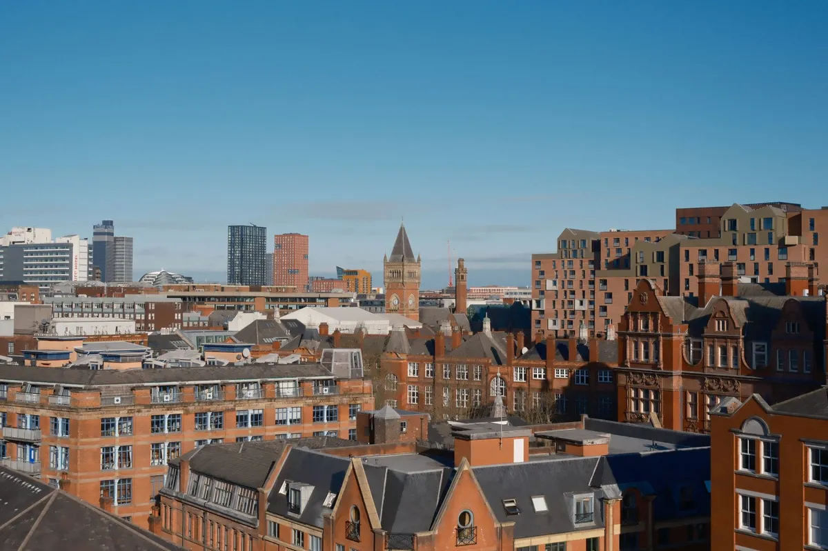 Manchester skyline view