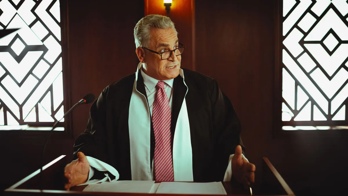 judge speaking in court
